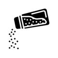 sprinkle pepper glyph icon vector illustration