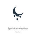 Sprinkle weather icon vector. Trendy flat sprinkle weather icon from weather collection isolated on white background. Vector