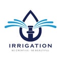 Sprinkler and Irrigation Logo Vector Inspiration