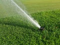 Sprinkler irrigation system for outdoor lawn care