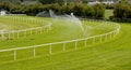 Sprinklers on racecourse