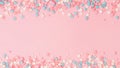 Sprinkles on pink, copy space, banner