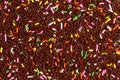 Meises sprinkles close up background