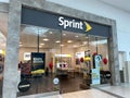 A Sprint retail store in a mall in Orlando, FL Royalty Free Stock Photo