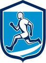 Sprinter Runner Running Shield Retro