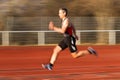 Sprinter in track and field Royalty Free Stock Photo