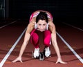 Sprinter woman Royalty Free Stock Photo