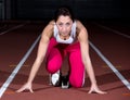 Sprinter woman Royalty Free Stock Photo