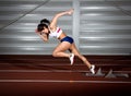 Sprinter woman Royalty Free Stock Photo