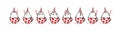 Sprite cartoon character of the cat. Set of different poses of the character in the vector. A looped animation of the rotation of