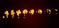 Sprite sheet of fire, torch. Animation for game or cartoon.