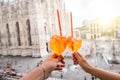 Spritz aperol drink in Milan Royalty Free Stock Photo