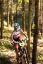 Sprogs class girl rider at Momentum Health Int Royalty Free Stock Photo