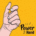 Sprong power hand protest revolution Royalty Free Stock Photo