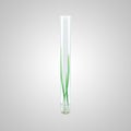 Sprouted grains in glass test tubes (3d render) Royalty Free Stock Photo