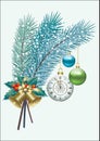 Happy New Year. Christmas decorations Royalty Free Stock Photo