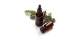 Spruce essential oil Royalty Free Stock Photo