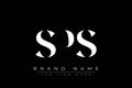 SPS abstract letter logo design Royalty Free Stock Photo