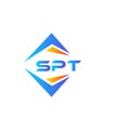 SPT abstract technology logo design on white background. SPT creative initials letter logo concept Royalty Free Stock Photo