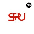 SPU Logo Letter Monogram Design Royalty Free Stock Photo