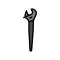 spud wrench tool color icon vector illustration