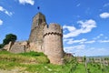 Spur castle ruin called Wachtenburg in city Wachenheim,in Rhineland-Palatinate Royalty Free Stock Photo