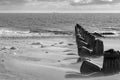 Spurn Head Point sea defence groins Royalty Free Stock Photo