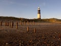 Spurn Point lighthouse Royalty Free Stock Photo