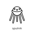 Sputnik icon from Astronomy collection.