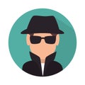 spy avatar isolated icon