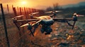 spy drone flew into no-fly zone behind barbed wire