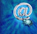 A spy virus breaks up e-mail Royalty Free Stock Photo
