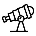 Spyglass icon, outline style