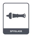 spyglass icon in trendy design style. spyglass icon isolated on white background. spyglass vector icon simple and modern flat Royalty Free Stock Photo