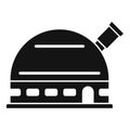 Spyglass planetarium icon, simple style Royalty Free Stock Photo