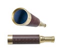 Spyglass or telescope isolated with clipping path included
