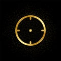 Spyhole gold, icon. Vector illustration of golden particle