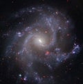 Spyral galaxy NGC5468 in constellation Virgo Royalty Free Stock Photo