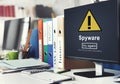 Spyware Computer Hacker Spam Phishing Malware Concept Royalty Free Stock Photo