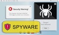 Spyware Computer Hacker Virus Malware Concept Royalty Free Stock Photo