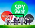 Spyware Hacking Phishing Malware Virus Concept Royalty Free Stock Photo