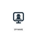 Spyware icon. Simple element