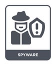 spyware icon in trendy design style. spyware icon isolated on white background. spyware vector icon simple and modern flat symbol