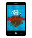 Spyware Smartphone Royalty Free Stock Photo