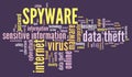 Spyware word cloud Royalty Free Stock Photo