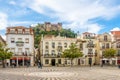 At the sqaure Francisco Rodrigues Lobo in Leiria - Portugal Royalty Free Stock Photo