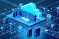 SQL Server and Cloud Computing Integration Overview Royalty Free Stock Photo