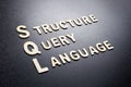 SQL Structure Query Language Royalty Free Stock Photo