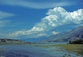 Squall line over the mountains Royalty Free Stock Photo