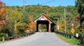 Squam river covered bridge Royalty Free Stock Photo